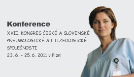 XVII.KONGRES ČESKÉ A SLOVENSKÉ PNEUMOLOGICKÉ A FTIZEOLOGICKÉ SPOLEČNOSTI  23.6. – 25.6.2011 v Plzni